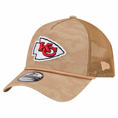 Kansas City Chiefs New Era Wheat Camo 9FORTY Adjustable Hat - Tan sale