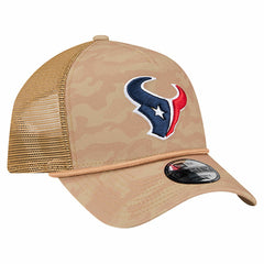 Houston Texans New Era Wheat Camo 9FORTY Adjustable Hat - Tan for sale