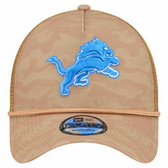 Detroit Lions New Era Wheat Camo 9FORTY Adjustable Hat - Tan on sale