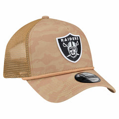 Las Vegas Raiders New Era Wheat Camo 9FORTY Adjustable Hat - Tan for sale