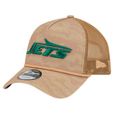 New York Jets New Era Wheat Camo 9FORTY Adjustable Hat - Tan on sale