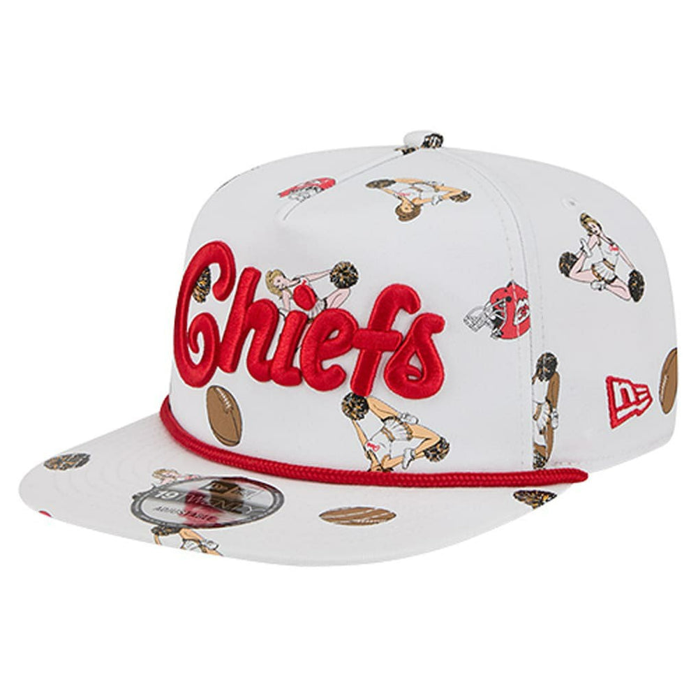 Kansas City Chiefs New Era Team Cheer 19TWENTY Snapback Hat - White sale