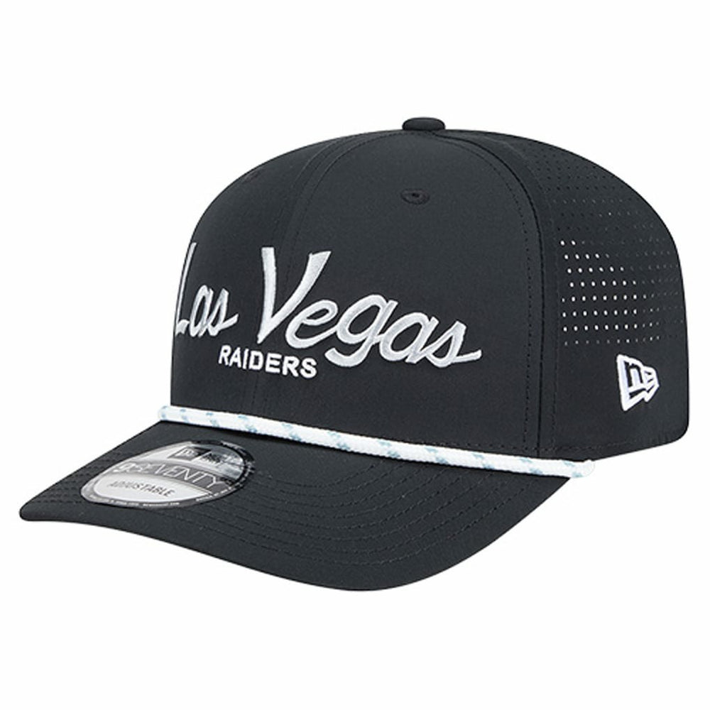 Las Vegas Raiders New Era Script 9SEVENTY Adjustable Hat - Black for sale