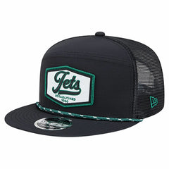 New York Jets New Era Ripstop Patch 9FIFTY Split Panel Snapback Hat - Black for sale
