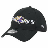 Baltimore Ravens New Era Overlap Logo 39THIRTY Stretch Fit Hat - Black cheap