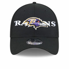 Baltimore Ravens New Era Overlap Logo 39THIRTY Stretch Fit Hat - Black cheap