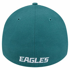 Philadelphia Eagles New Era Overlap Logo 39THIRTY Stretch Fit Hat - Midnight Green cheap