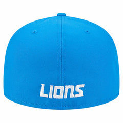 Detroit Lions New Era Overlap Wordmark 59FIFTY Fitted Hat - Blue online
