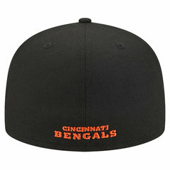 Cincinnati Bengals New Era Overlap Wordmark 59FIFTY Fitted Hat - Black online