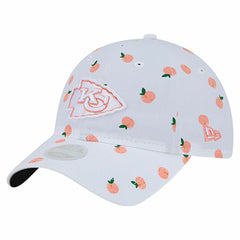 Kansas City Chiefs New Era Women's Fruit Pattern 9TWENTY Adjustable Hat - White for sale