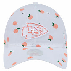 Kansas City Chiefs New Era Women's Fruit Pattern 9TWENTY Adjustable Hat - White for sale