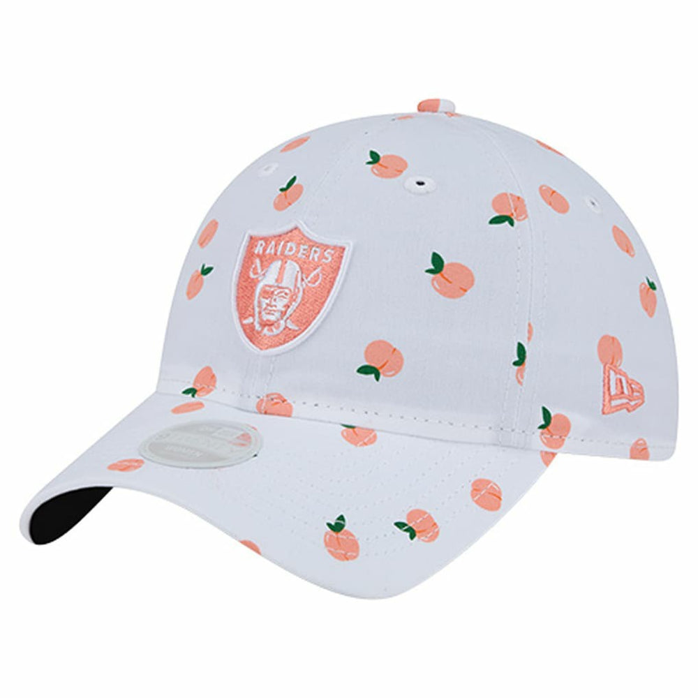 Las Vegas Raiders New Era Women's Fruit Pattern 9TWENTY Adjustable Hat - White sale