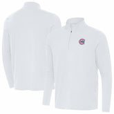 Chicago Cubs Antigua Alternate Logo Intent Quarter-Zip Pullover White