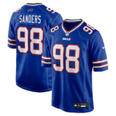 T.J. Sanders Buffalo Bills Team Game Jersey - Royal for sale