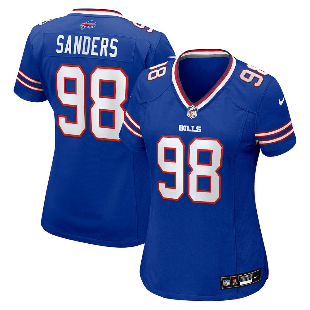 T.J. Sanders Buffalo Bills Women's Team Game Jersey - Royal sale