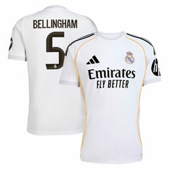 Jude Bellingham Real Madrid 2025/26 Home Replica Jersey - White shop