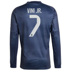 Vini Jr. Real Madrid 2025/26 Home Long Sleeve Replica Player Jersey - Blue for sale