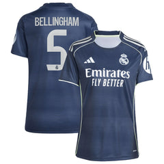 Jude Bellingham Real Madrid Women's 2025/26 Away Replica Player Jersey Discount - Blue