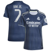 Vini Jr. Real Madrid Women's 2025/26 Away Replica Player Jersey Discount - Blue
