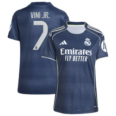 Vini Jr. Real Madrid Women's 2025/26 Away Replica Player Jersey - Blue on sale