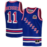 Mark Messier New York Rangers Mitchell & Ness Youth Maxxed Out Fashion Basketball Jersey - Blue Jerseys
