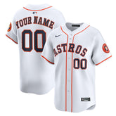 Houston Astros Youth Home Custom Limited Jersey White