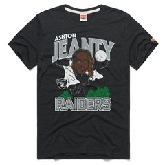 Ashton Jeanty Las Vegas Raiders Homage Unisex Caricature Player Graphic Tri-Blend T-Shirt - Charcoal outlet