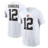Shedeur Sanders Cleveland Browns 2025 NFL Draft Name & Number T-Shirt - White outlet