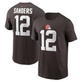 Shedeur Sanders Cleveland Browns 2025 NFL Draft Name & Number T-Shirt - Brown outlet