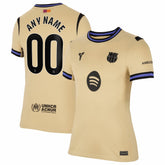 Barcelona Women's 2025/26 Away Stadium Replica Custom Jersey - Gold shop