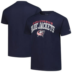 Columbus Blue Jackets Champion Primary Logo T-Shirt - Navy T-shirts