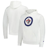 Winnipeg Jets Champion Primary Logo 1-Hit Pullover Hoodie - White Hoodies