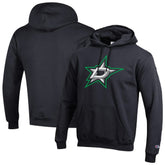 Dallas Stars Champion Primary Logo 1-Hit Pullover Hoodie - Black Hoodies