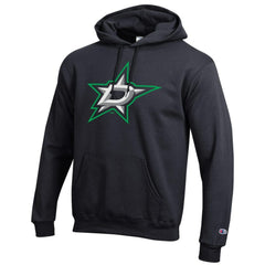 Dallas Stars Champion Primary Logo 1-Hit Pullover Hoodie - Black Hoodies