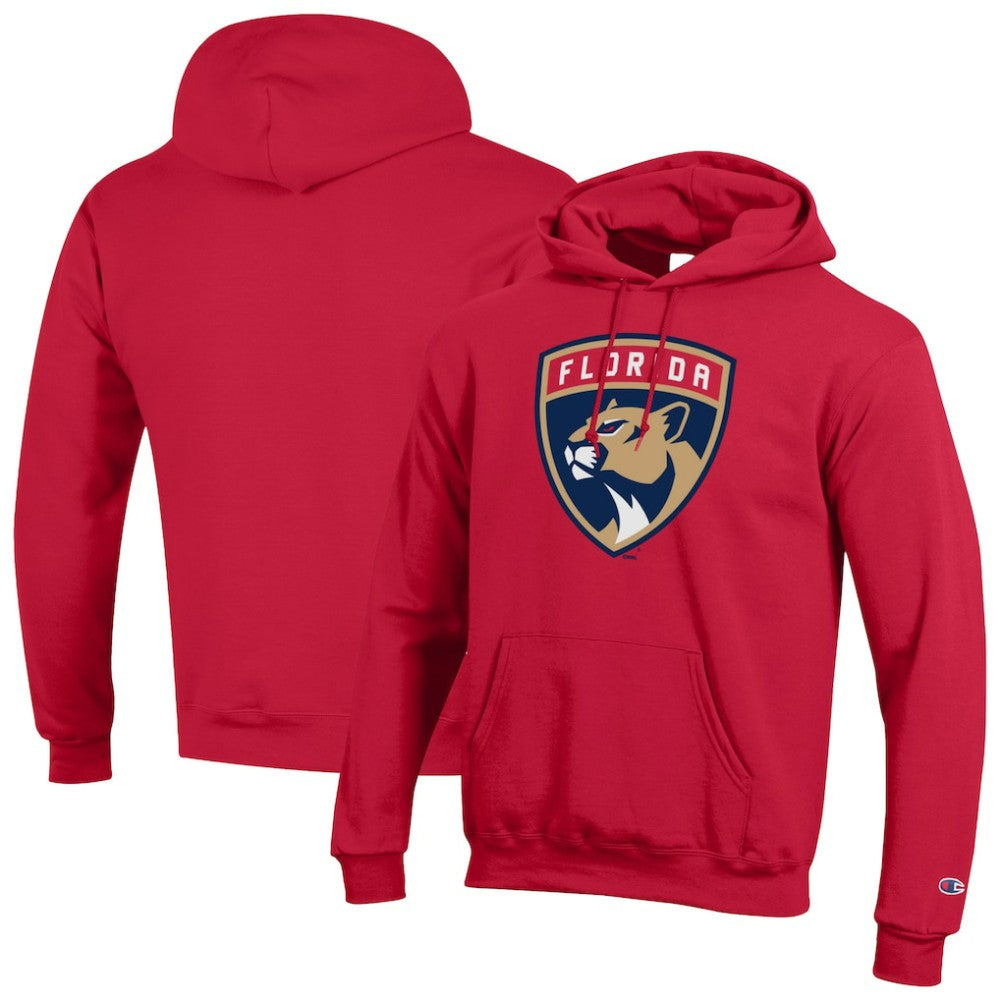 Florida Panthers Champion Primary Logo 1-Hit Pullover Hoodie - Red Hoodies