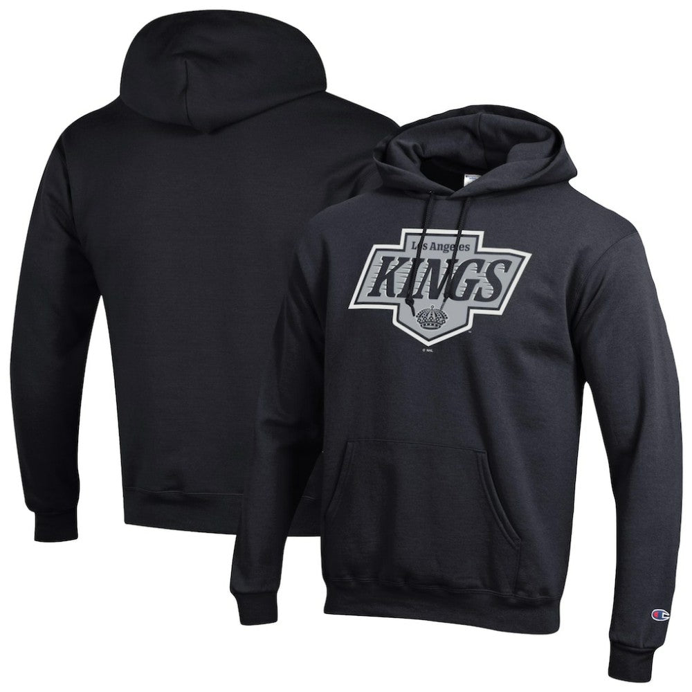 Los Angeles Kings Champion Primary Logo 1-Hit Pullover Hoodie - Black Hoodies