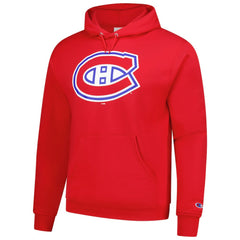 Montreal Canadiens Champion Primary Logo 1-Hit Pullover Hoodie - Red Hoodies