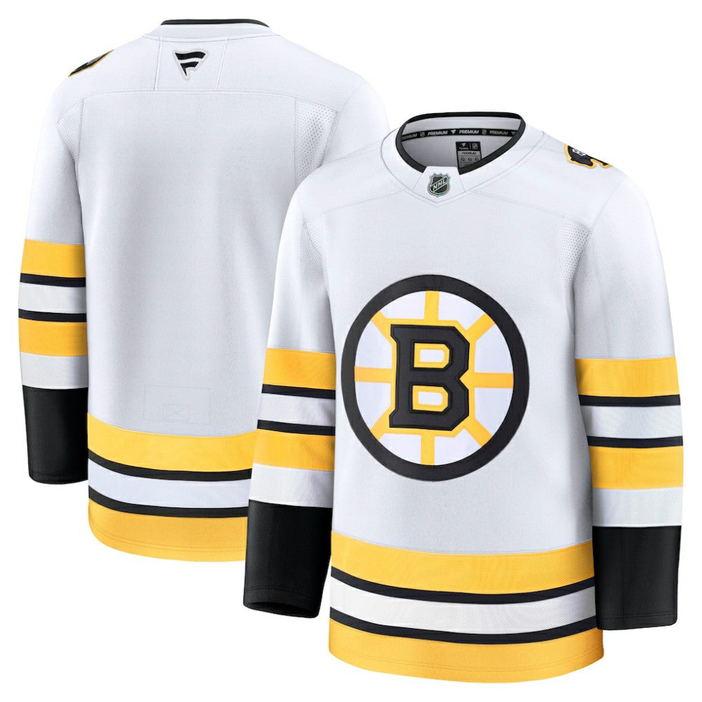 Boston Bruins Fanatics Away Premium Jersey - White Jerseys