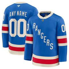 New York Rangers Fanatics Centennial Premium Custom Jersey - Blue Jerseys