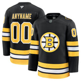 Boston Bruins Fanatics Home Premium Custom Jersey - Black Jerseys