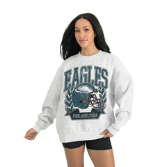 Philadelphia Eagles Gameday Couture Women's Heritage Premium Fleece Pullover Sweatshirt - Gray online
