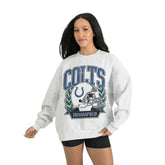 Indianapolis Colts Gameday Couture Women's Heritage Premium Fleece Pullover Sweatshirt - Gray on sale