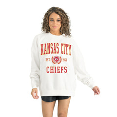 Kansas City Chiefs Gameday Couture Women's Timeless Triumph Premium Fleece Pullover Sweatshirt - White outlet
