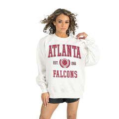 Atlanta Falcons Gameday Couture Women's Timeless Triumph Premium Fleece Pullover Sweatshirt - White on sale