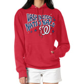Washington Nationals Starter Women's Fireworks Fleece Tri-Blend Pullover Hoodie Red