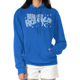 Kansas City Royals Starter Women's Fireworks Fleece Tri-Blend Pullover Hoodie Royal