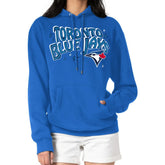 Toronto Blue Jays Starter Women's Fireworks Fleece Tri-Blend Pullover Hoodie Royal