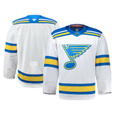 St. Louis Blues Fanatics Away Authentic Pro Jersey - White Jerseys