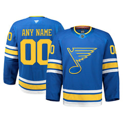 St. Louis Blues Fanatics Home Authentic Pro Custom Jersey - Blue Jerseys