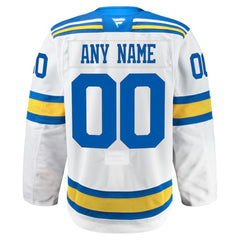 St. Louis Blues Fanatics Away Authentic Pro Custom Jersey - White Jerseys